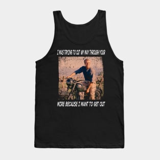 Escape with McQueen The Great Film Tees for Classic Cinema Lovers Tank Top